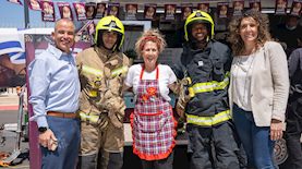 לוחמי האש סמדי בומבה ובן שימול, צילום: צילום לנס הפקות